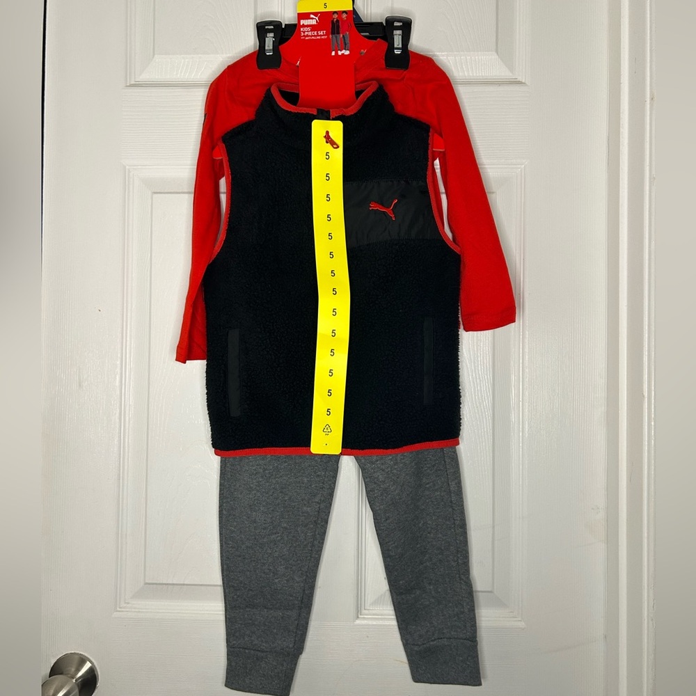 PUMA Kids' 3-piece Vest Set, Size 5